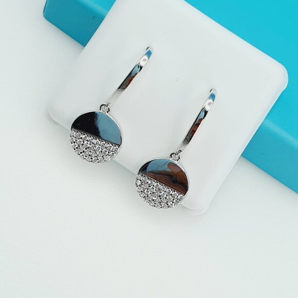 "925 Sterling Silver CZ Beautiful Earrings for Women, 1USPAR4252 - Picture 9 of 11